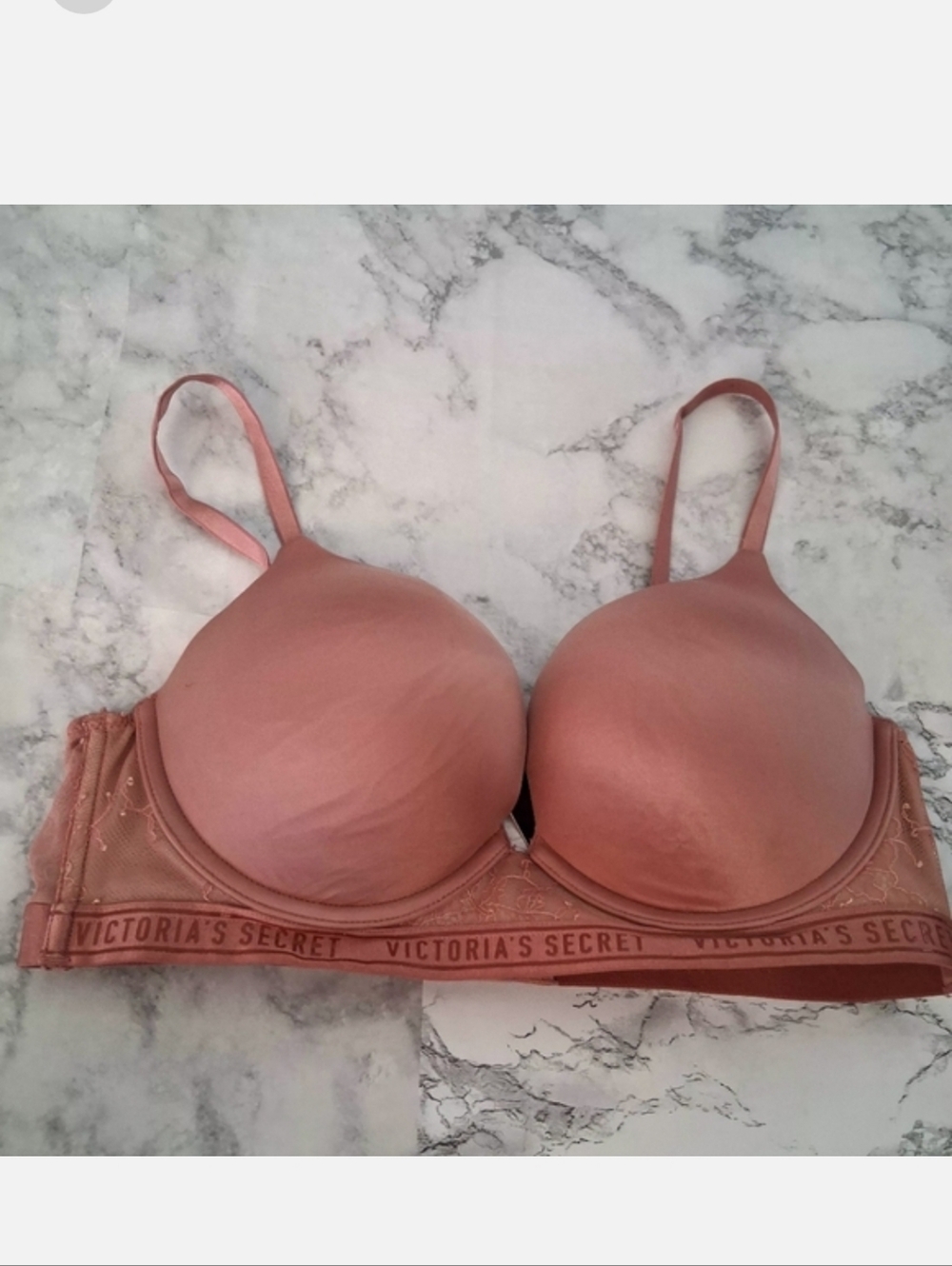 Victoria's Secret Push Up Wired Blush Pink Bra Size 36B